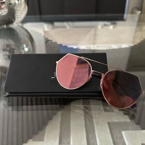 Fendi Aviator Sunglasses - rose tinted